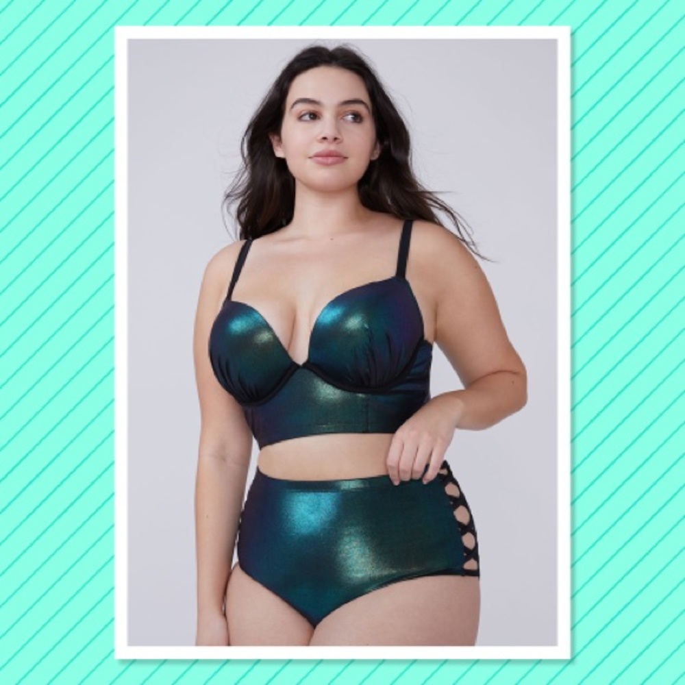 Cacique holographic sparkle bikini